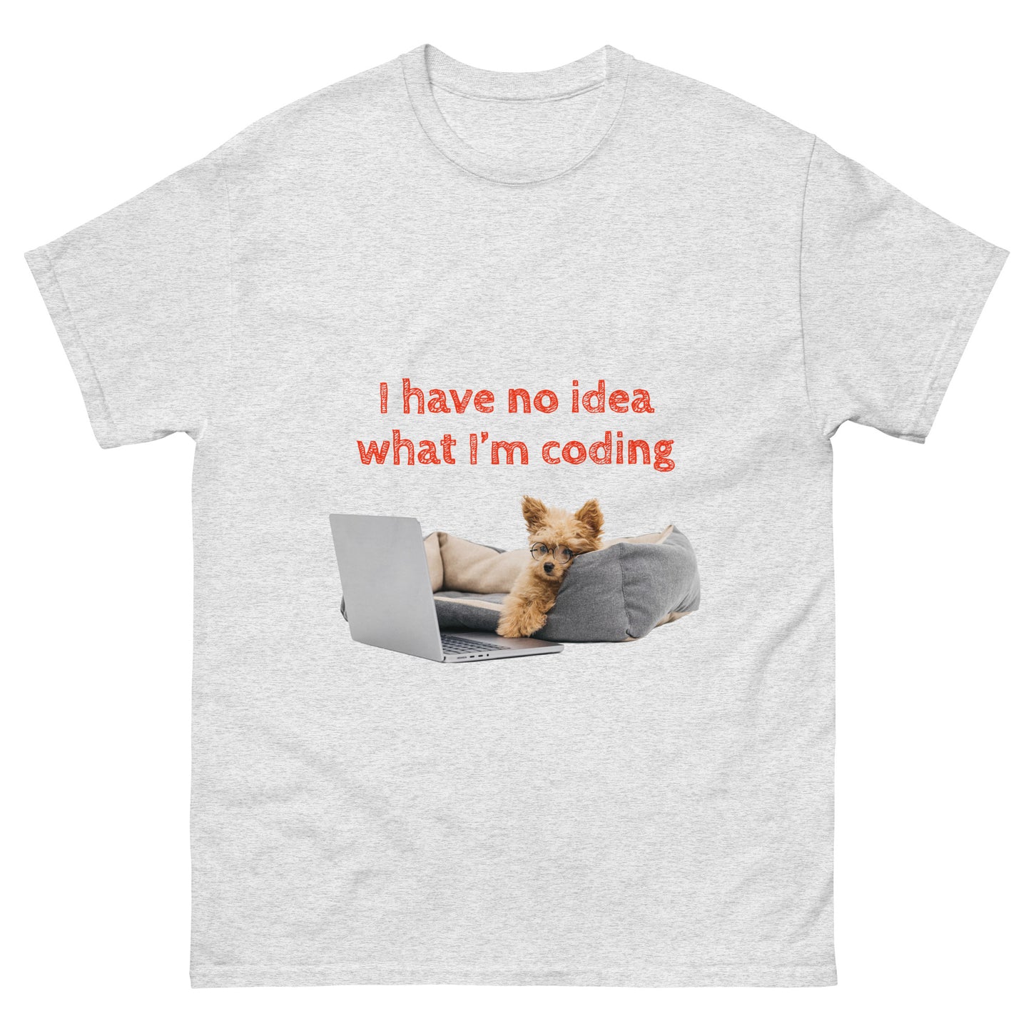 No idea what I'm coding. Men's classic tee