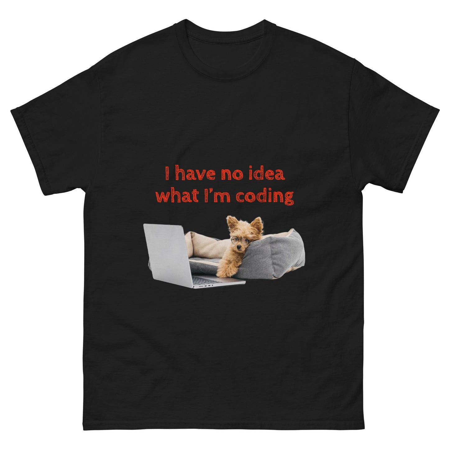 No idea what I'm coding. Men's classic tee