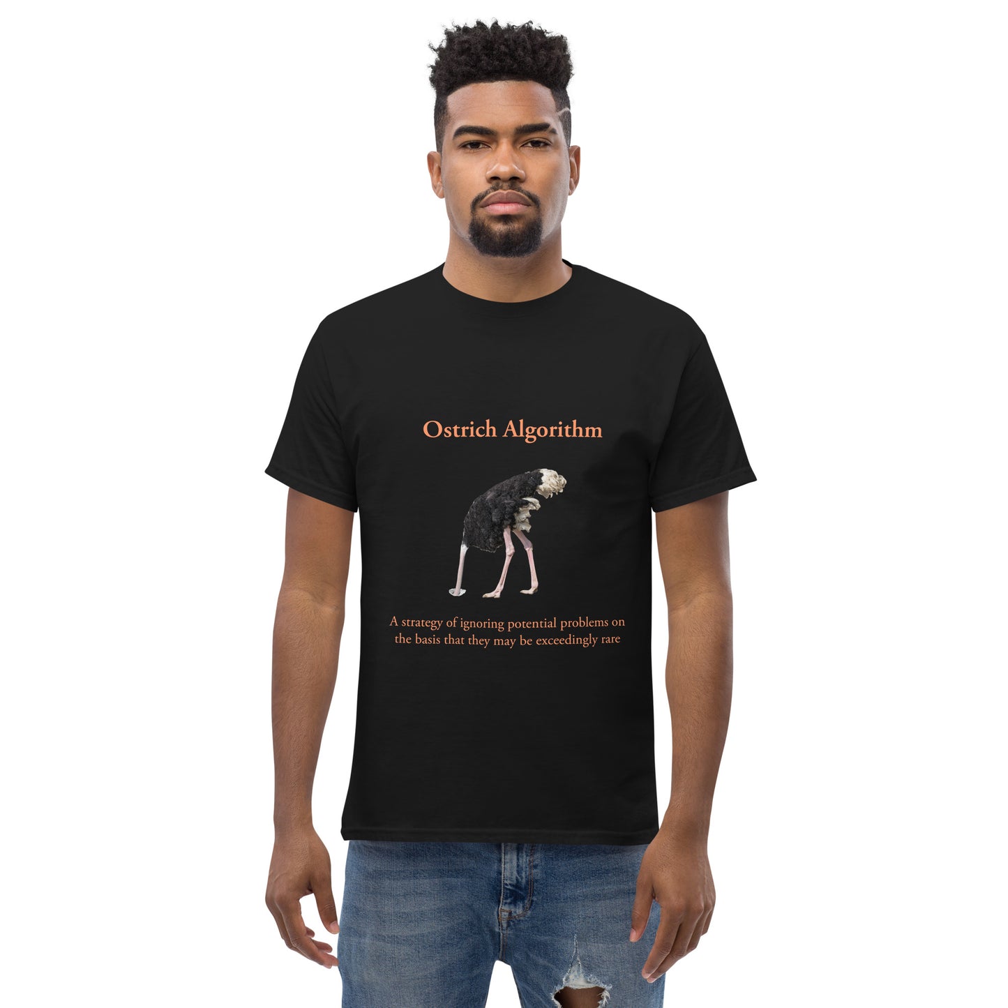 Ostrich Algorithm. Men's classic tee