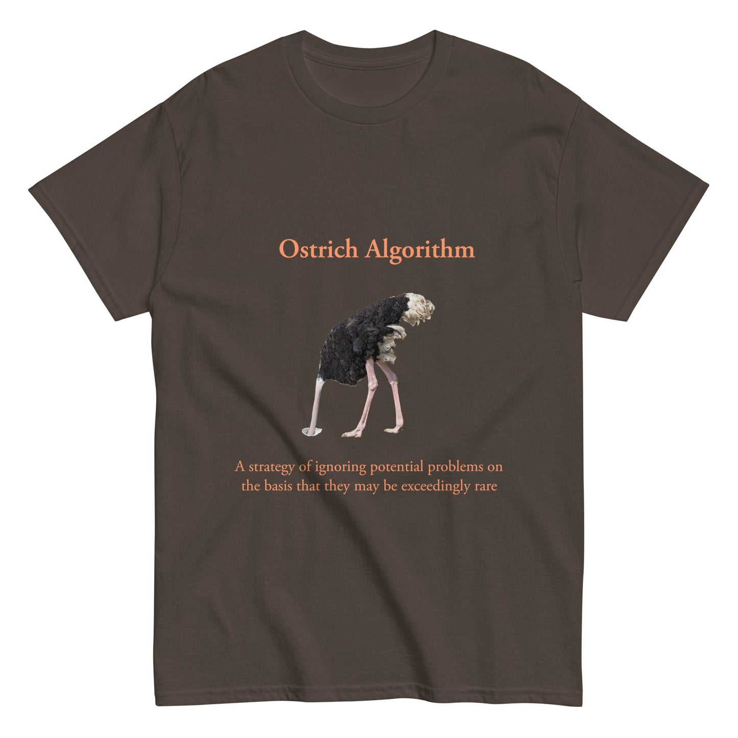 Ostrich Algorithm. Men's classic tee