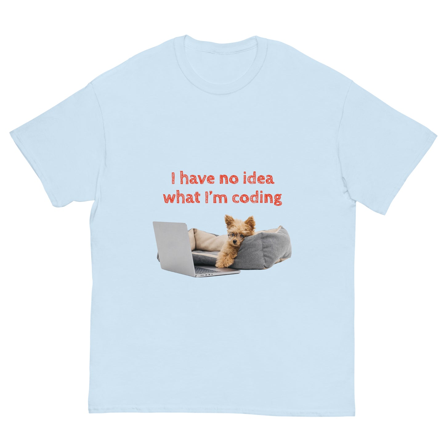 No idea what I'm coding. Men's classic tee