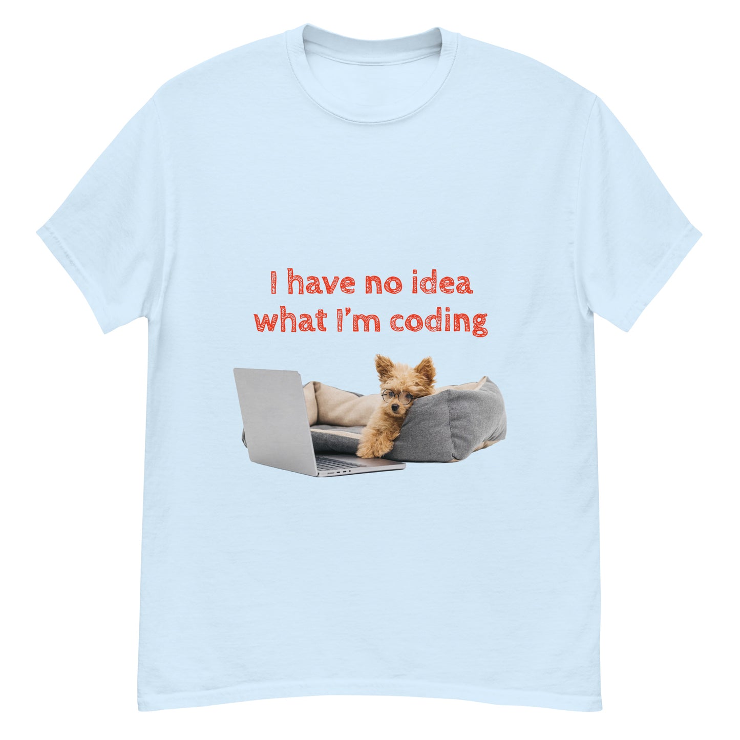 No idea what I'm coding. Men's classic tee