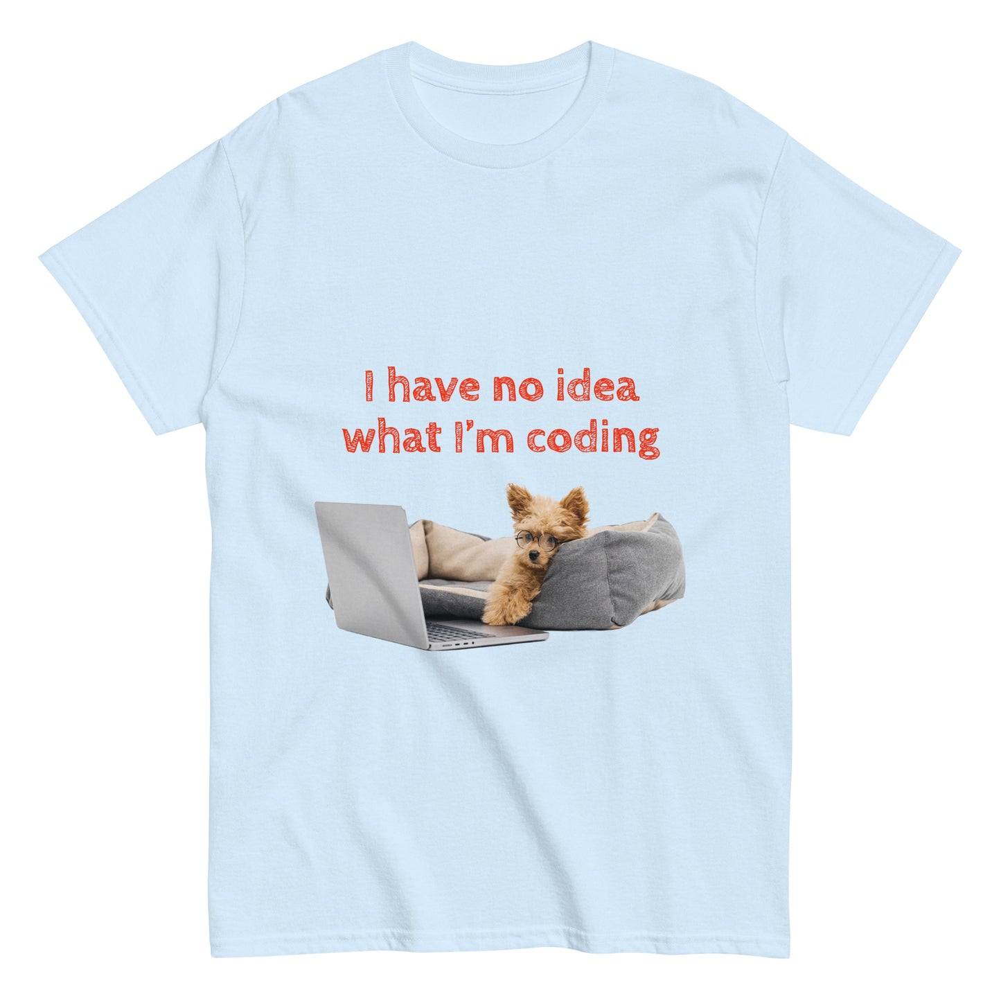 No idea what I'm coding. Men's classic tee