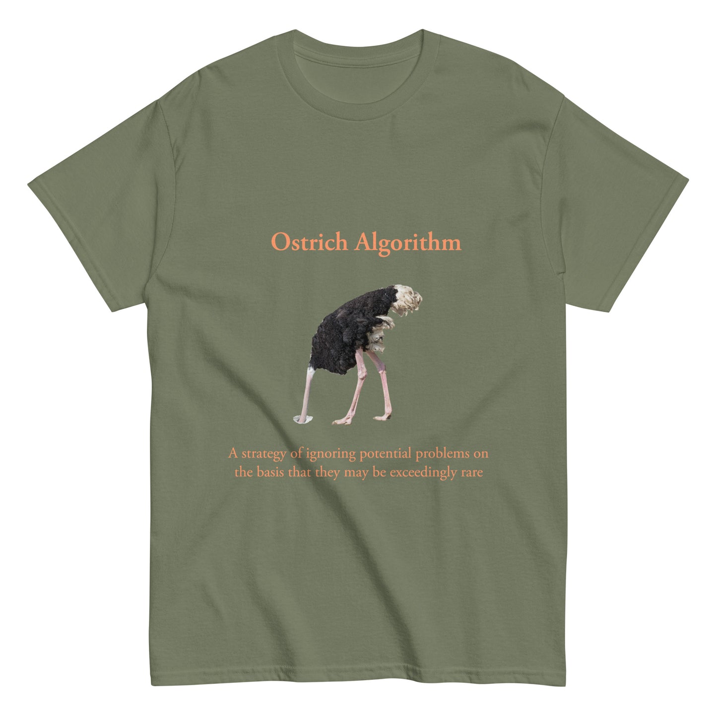 Ostrich Algorithm. Men's classic tee