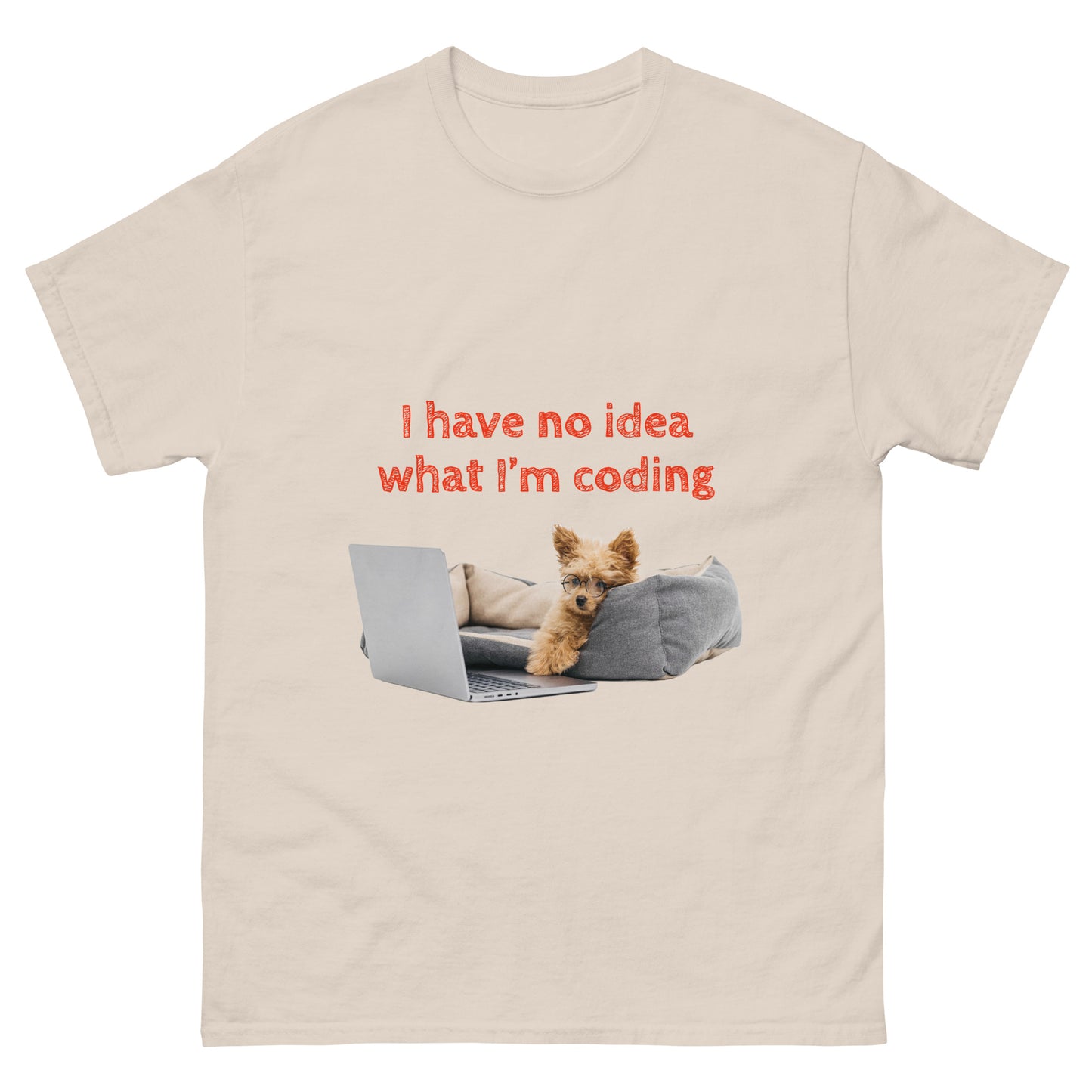 No idea what I'm coding. Men's classic tee