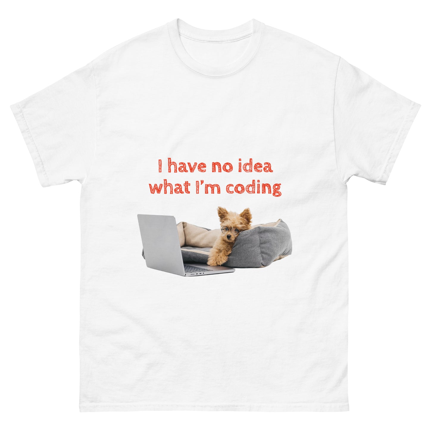 No idea what I'm coding. Men's classic tee