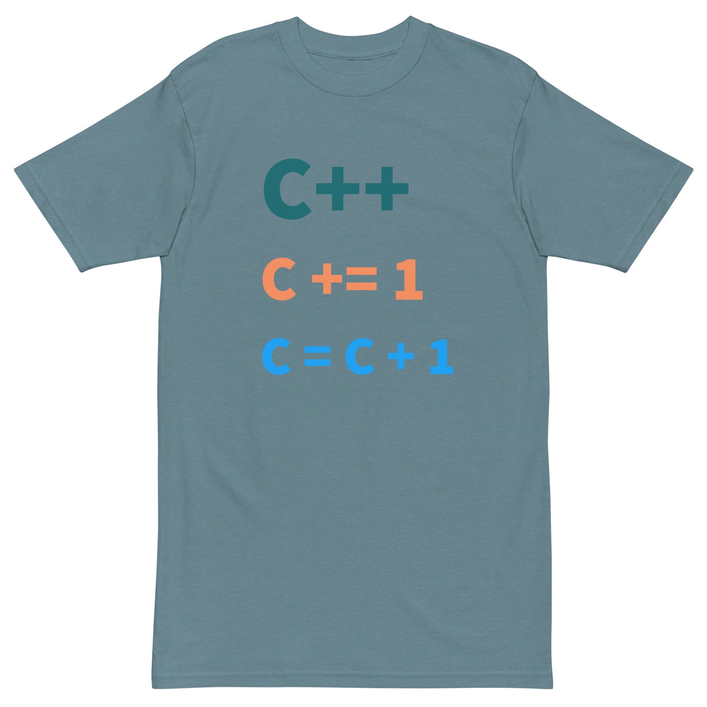 C++ master. Men’s premium heavyweight tee