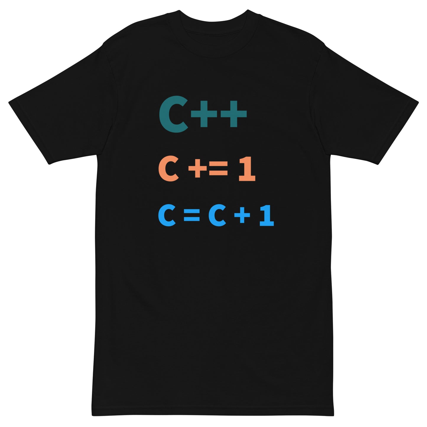 C++ master. Men’s premium heavyweight tee