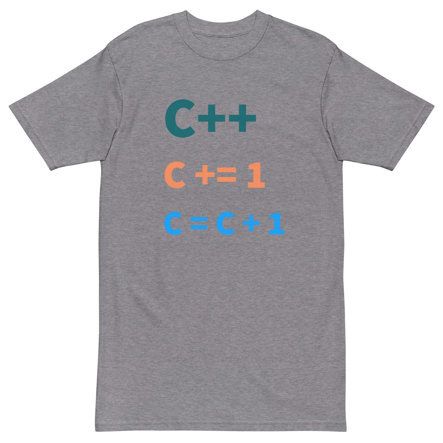 C++ master. Men’s premium heavyweight tee