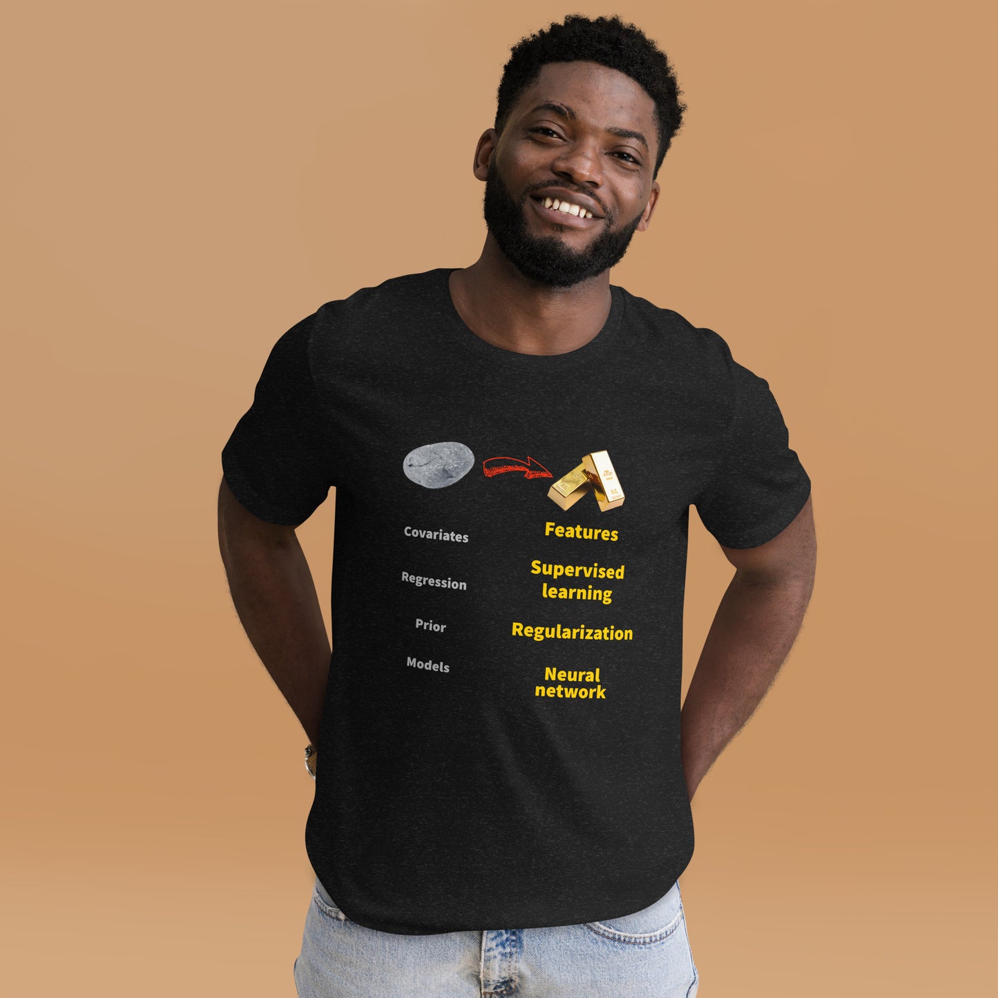 Machine learning vs statistics. Unisex t-shirt