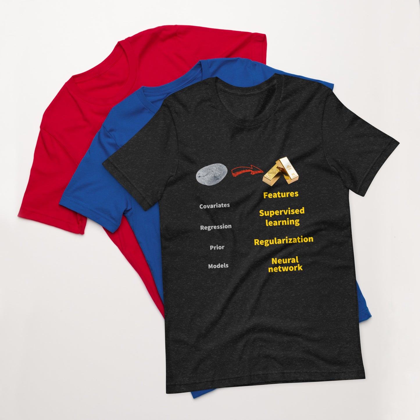 Machine learning vs statistics. Unisex t-shirt