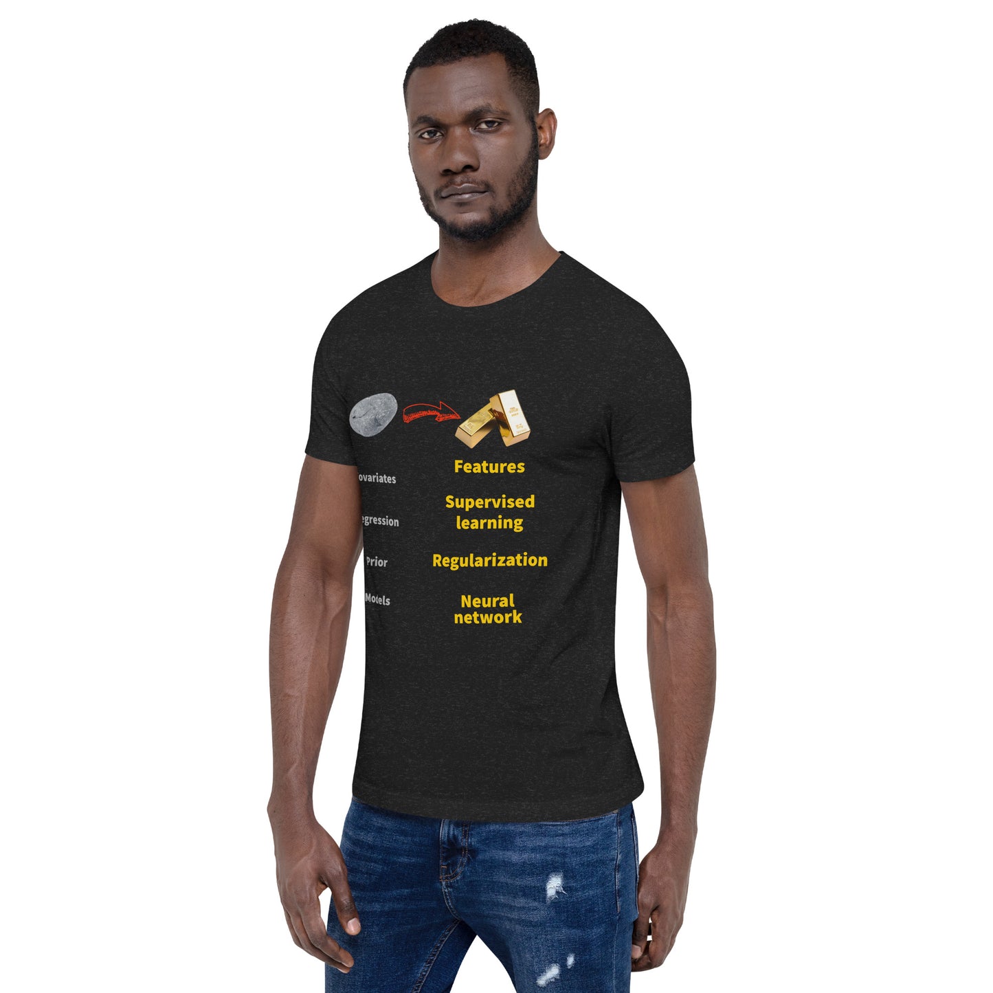 Machine learning vs statistics. Unisex t-shirt