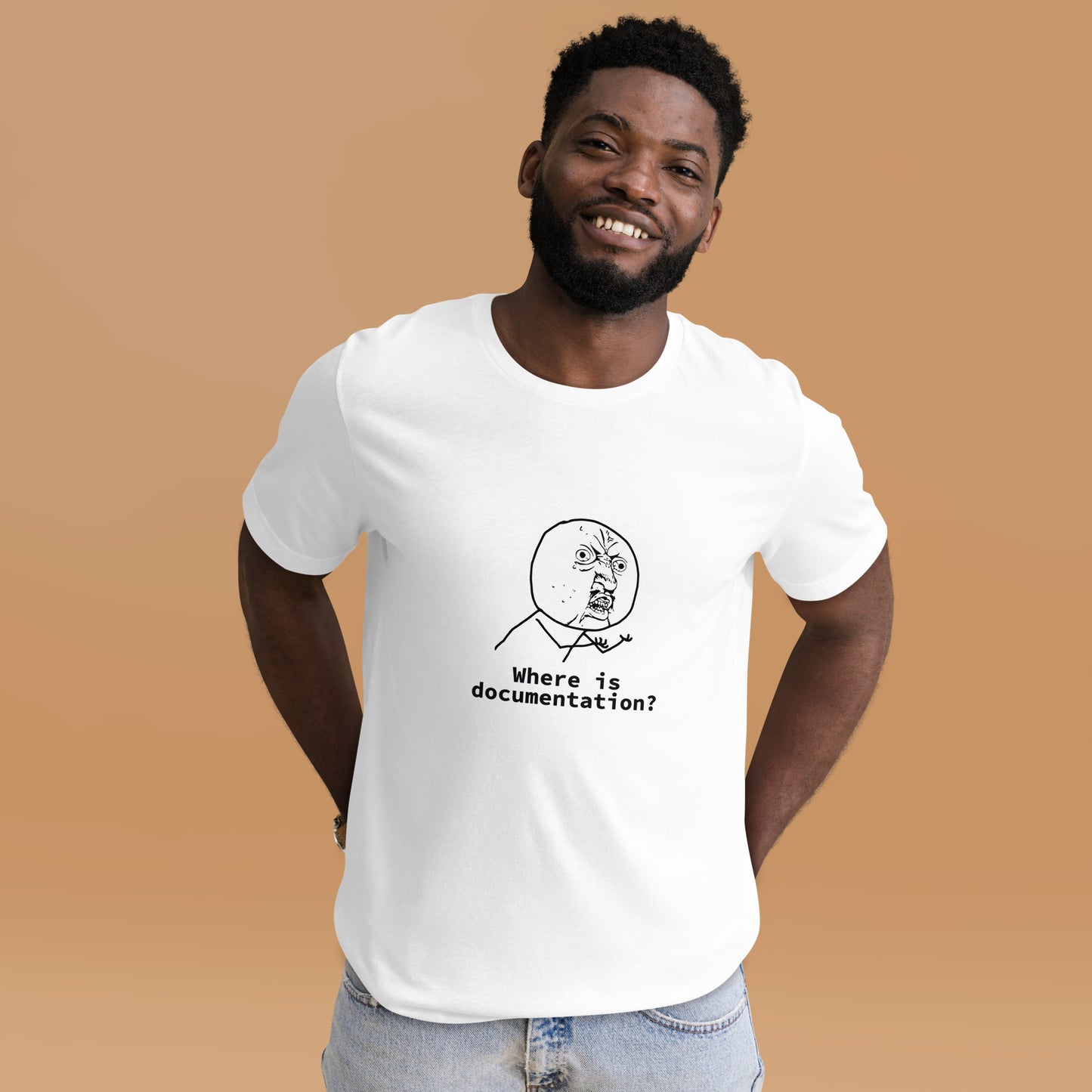 Where is documentation? Unisex t-shirt