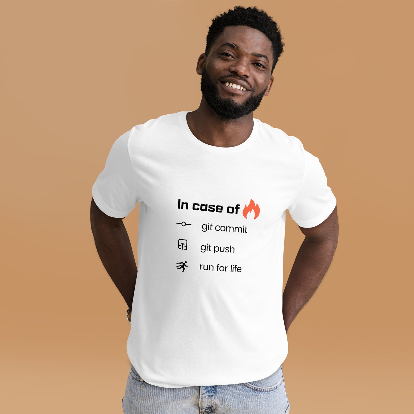 In case of fire. Unisex t-shirt