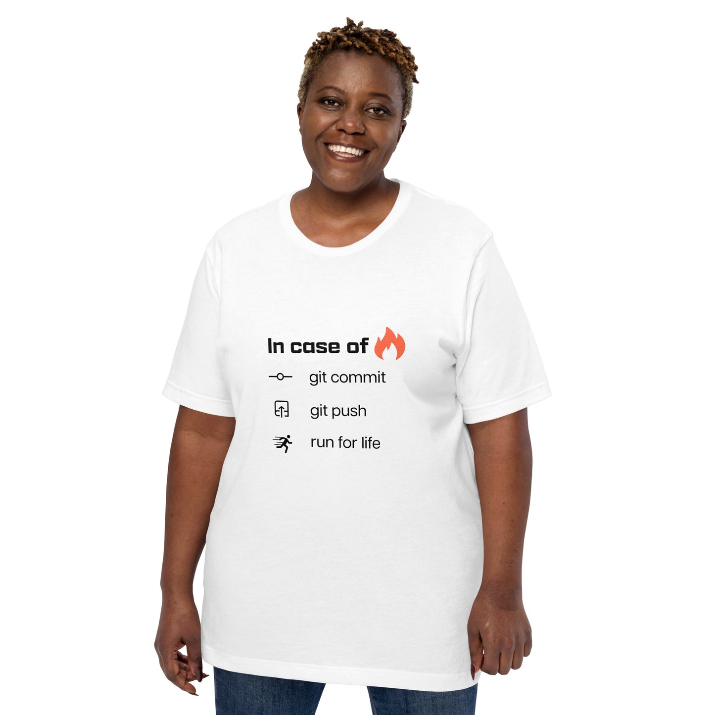 In case of fire. Unisex t-shirt