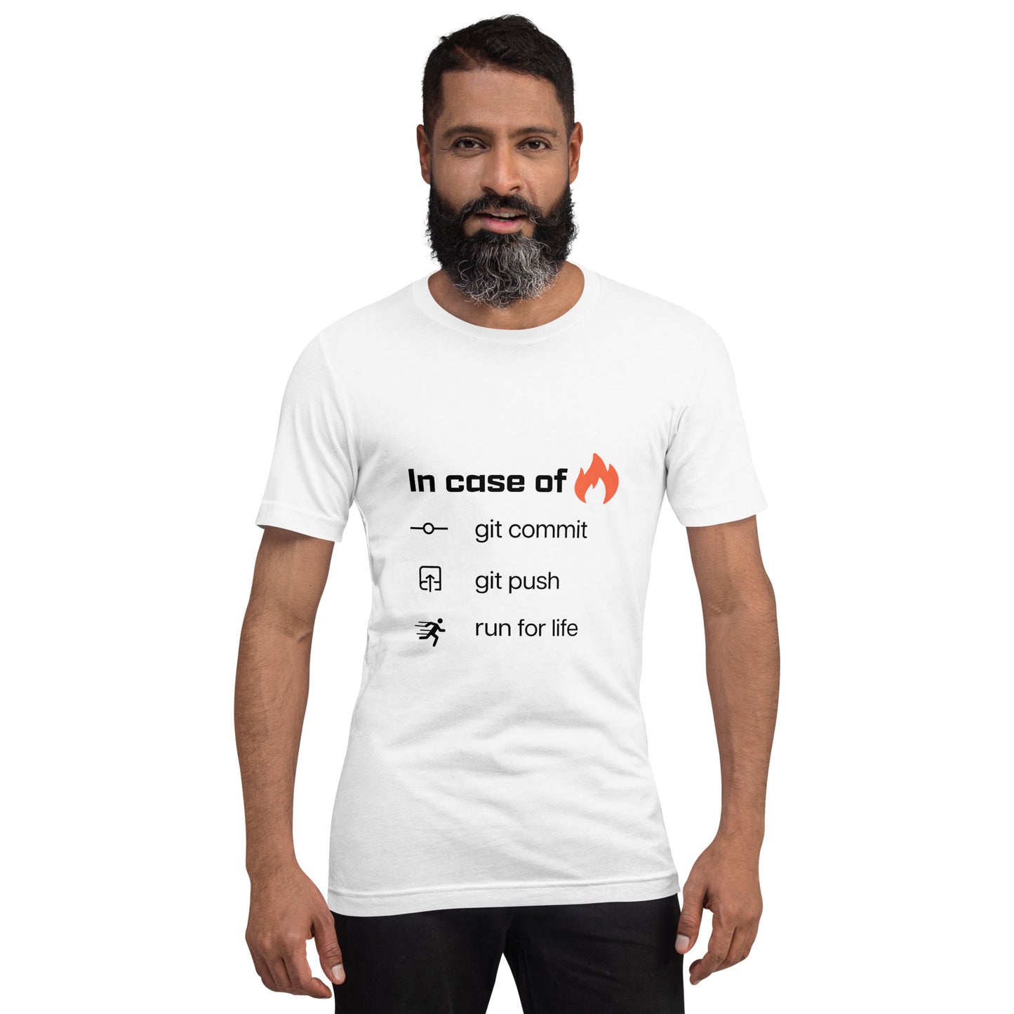 In case of fire. Unisex t-shirt