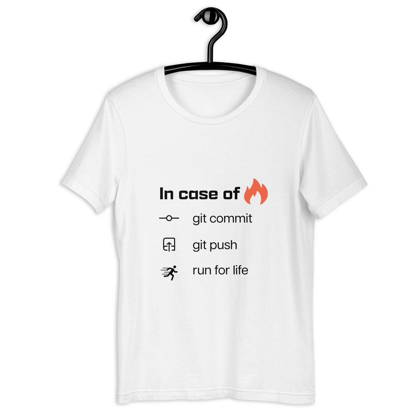 In case of fire. Unisex t-shirt