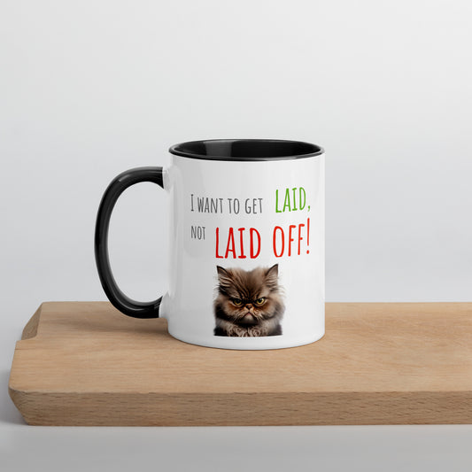 No layoff. Mug with Color Inside