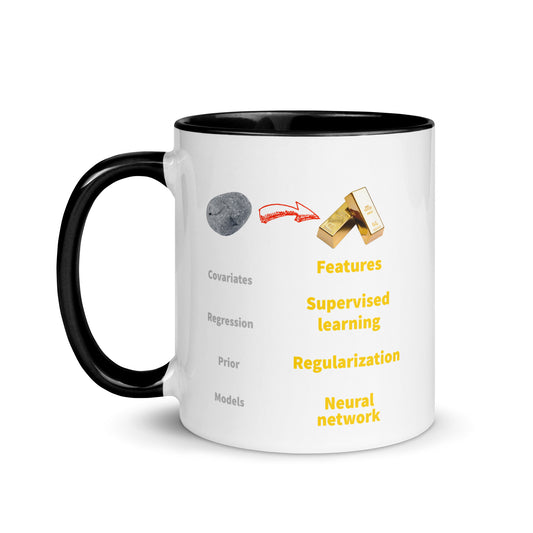 Machine learning vs Statistics Mug with Color Inside