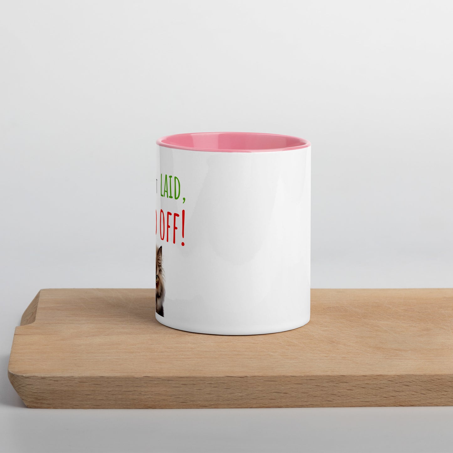 No layoff. Mug with Color Inside