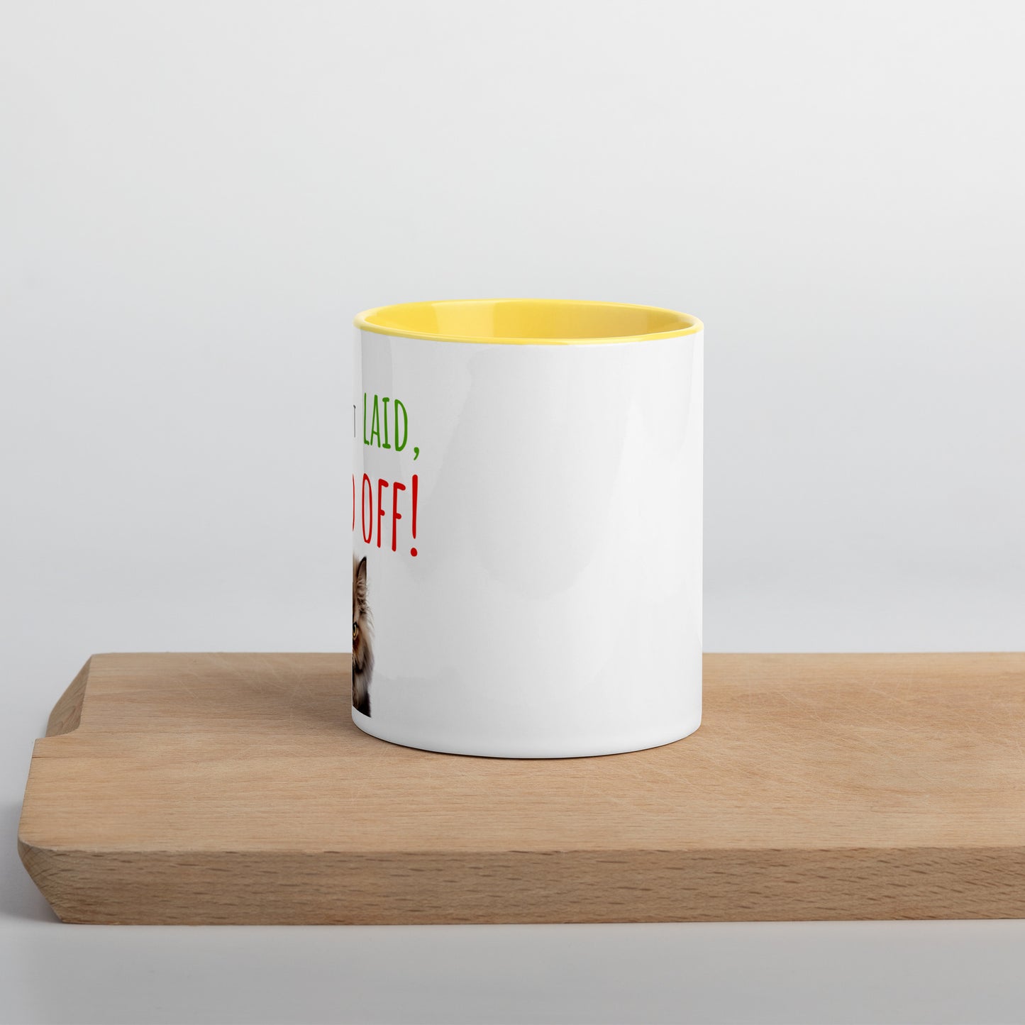 No layoff. Mug with Color Inside